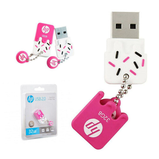 Pen Drive HP 32GB Mini USB 2.0 Rosa - V178P