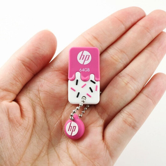 Pen drive HP 64GB Mini USB 2.0 Rosa - V178P
