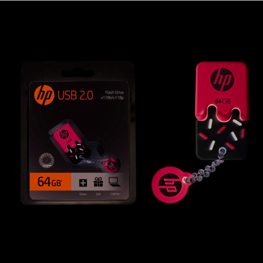 Pen Drive HP 64gb Mini USB 2.0 Azul - V178B