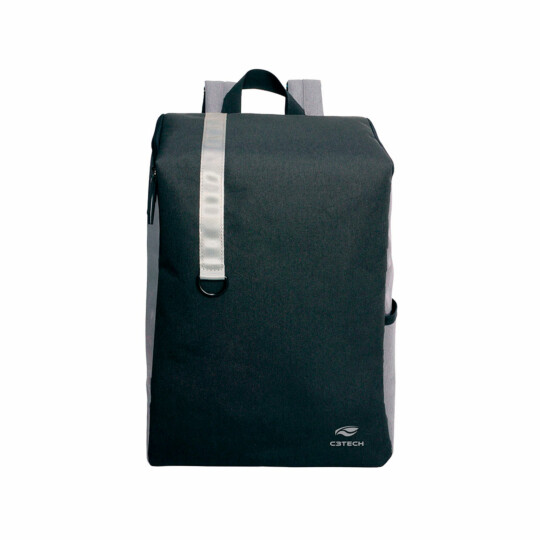 Mochila Para Notebook 15.6" C3Tech Jakarta Cinza - MC-01GY 