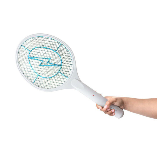 Raquete Elétrica Mata Insetos com Bateria Recarregável Bivolt Multilaser - HC034