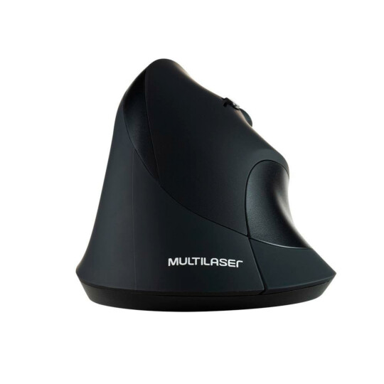 Mouse Sem Fio Multilaser 2.4GHZ USB Ergonômico - MO284