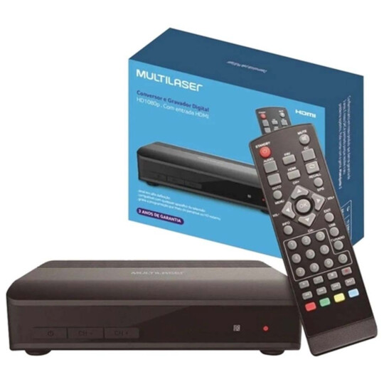 Conversor E Gravador TV Digital Entrada HDMI Multilaser - RE219