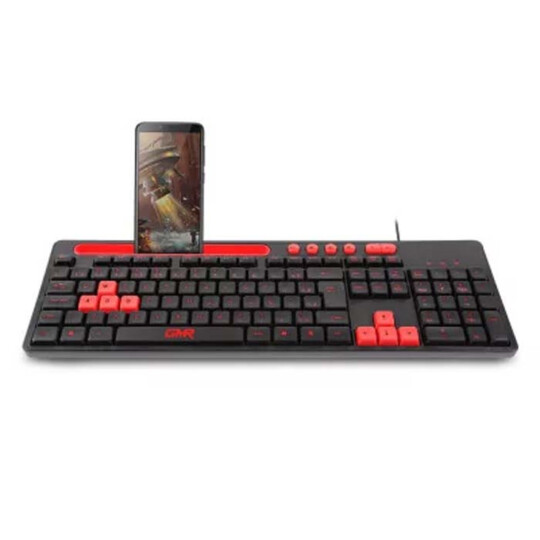 Teclado Multimídia Gamer Multilaser Vermelho Com Suporte de Smartphone - TC266