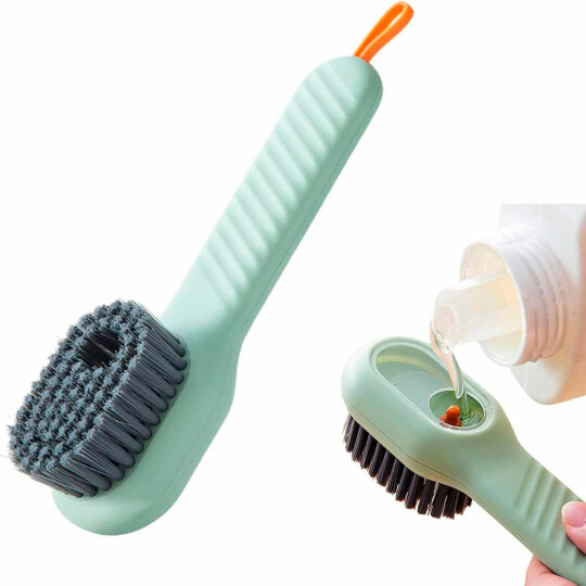 Escova de Limpeza Longa Multiuso com Dispenser 17cm - TOP1151