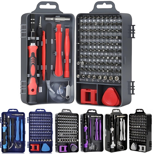 Kit Chaves Precisão Manutenção Profissional 115 Pç Magnetico TE-8015