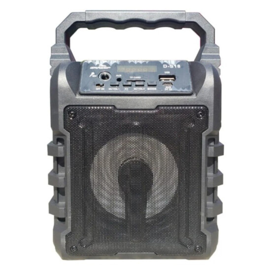 Caixa de Som Bluetooth com Usb Leitor SD/TF e Entrada p/ Microfone Grasep - D-S18