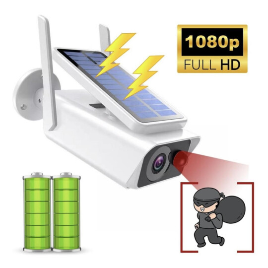 Câmera Segurança ICSEE Wifi com Placa Solar Proteção Contra Água IP66 LEHMOX - LEY-92