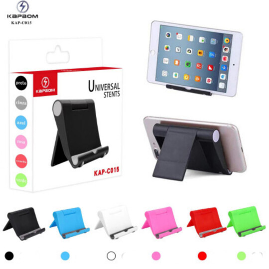 Suporte Universal de Mesa Colorido para Celular Kapbom - KA-C015