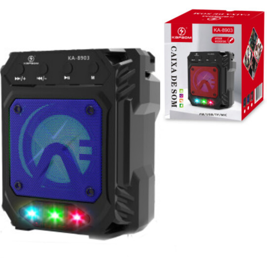Caixa de Som Bluetooth Alto Falante Usb Kapbom - KA-8903