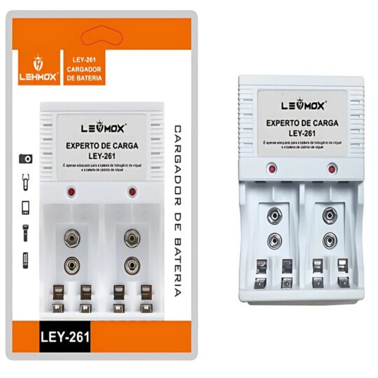 Carregador de Pilhas e Baterias Bivolt - LEY-261