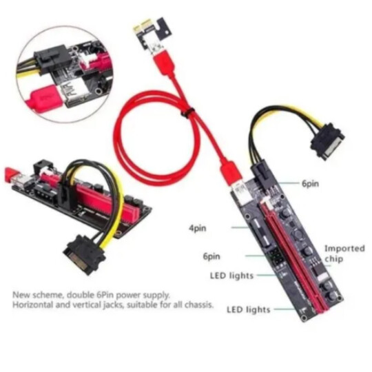 Placa PCI Express Extensor Cabo USB 3.0 KNUP - KP-PL906