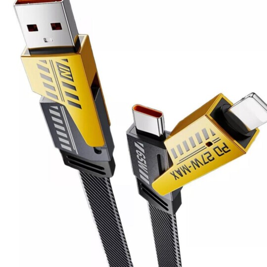 Cabo Carregador 4 em 1 Type-C lightning USB PD 65W 1.2 Metros - OR-CO32