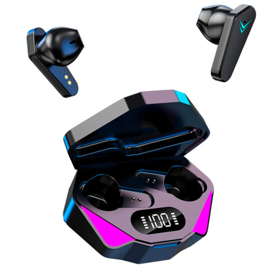 Fone de Ouvido Bluetooth Gamer Earbuds Com Led ALTOMEX - K92