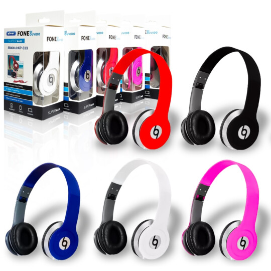 Fone de Ouvido Cabo Flat P2 Dobrável KNUP - KP-313