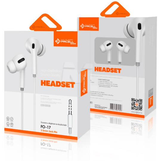 Fone de Ouvido Intra-Auricular Bass PMCELL - FO-17