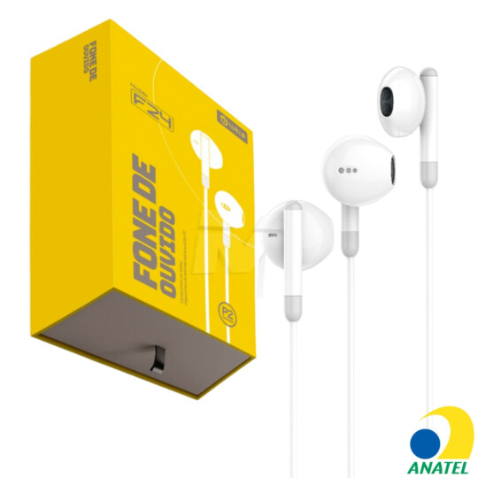 Fone de Ouvido com Fio Intra-Auricular 1,2 Metros WALLO - FO 24