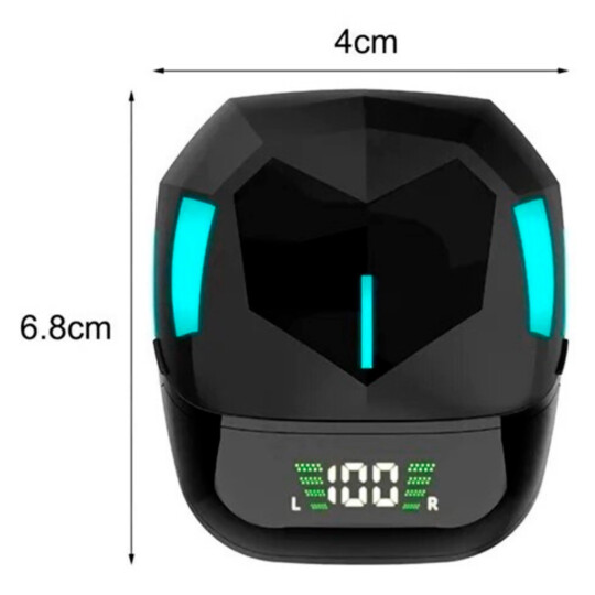 Fone de Ouvido Bluetooth Gamer Case com Display e Led ALTOMEX - A-970