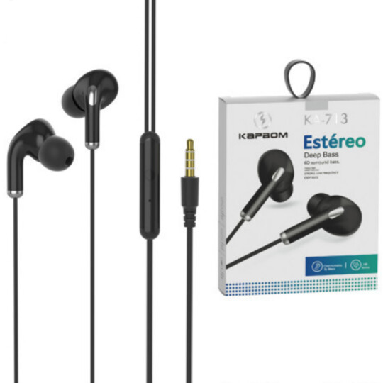 Fone de Ouvido Auricular com Fio Kapbom - KA-713