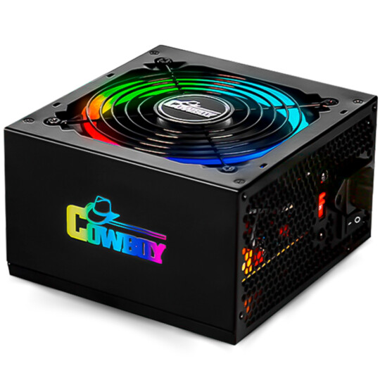 Fonte 500W de Alimentação ATX Bivolt Manual com Led RGB - KP-534RGB