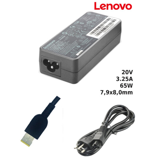 Fonte para Notebook Compatível com LENOVO 20V 3.25A 65W 7,9x8,0mm SUMEXR - LE-14