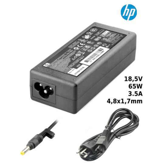 Fonte para Notebook Compatível com HP 18,5V 3.5A 65W 4,8x1,7mm SUMEXR - H-5