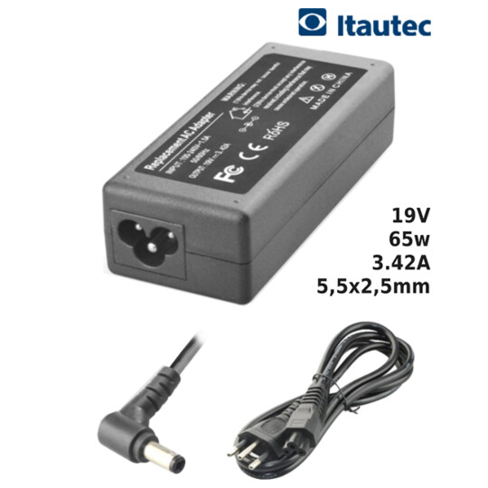 Fonte para Notebook Compatível com ITAUTEC 19V 3.42A 65W 5,5x2,5mm SUMEXR - IT-16