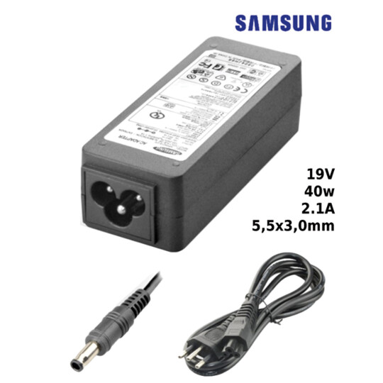 Fonte para Notebook Compatível com SAMSUNG 19V 2.16A 40W 5,5x3,0mm SUMEXR - SA-2
