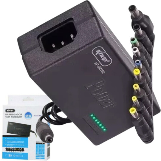 Fonte Carregador Universal para Notebook 96w 12.24v KNUP - D-525