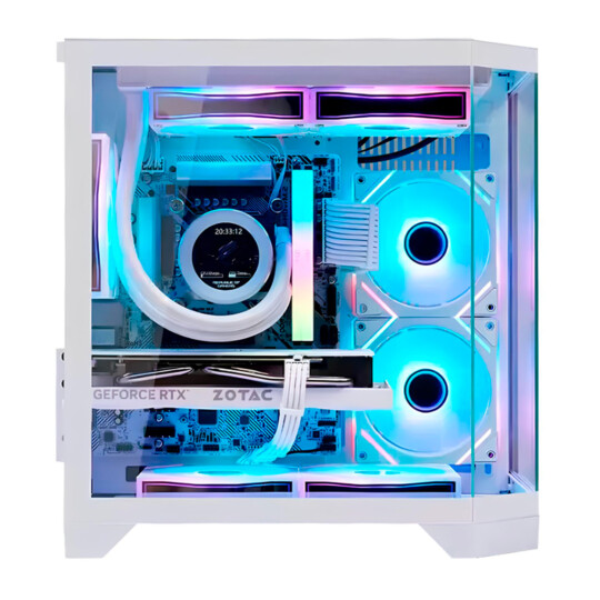 Gabinete Gamer Neptune Mini Metal Red M4 Sem Fans - Branco