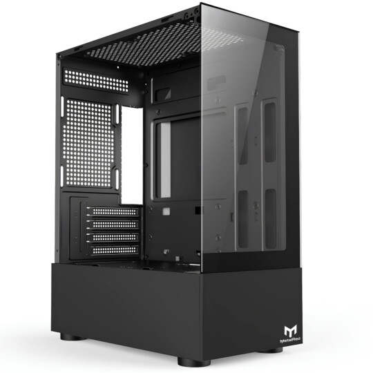Gabinete Gamer Aquário Stellar Mini Metalred M8 sem Fans - PRETO