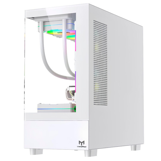 Gabinete Gamer Aquário Stellar Pro MetalRed M9 sem Fans - BRANCO
