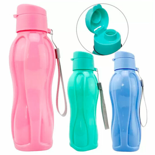 Garrafa de Agua 1 Litro Academia Squeze de Plástico Colorida - TOP0507