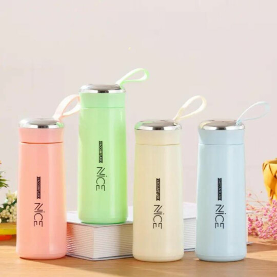 Garrafa de Vidro Criativa 400ml com Alça - TOP0852