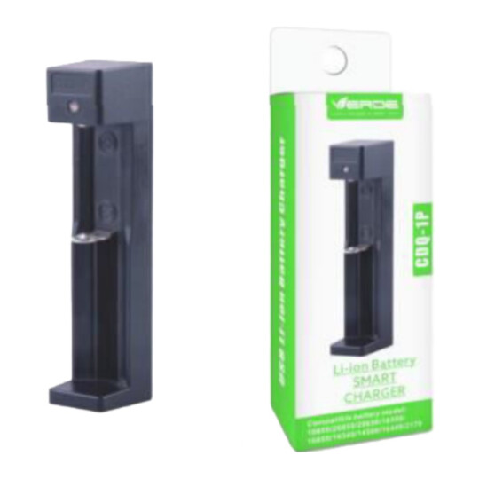 Carregador USB Para Pilhas Bivolt 1 Slot Verde - CDQ-1P