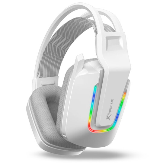 Headset Gamer c/ Fio Over-ear RGB Xtrike-ME GH-712WH Branco 