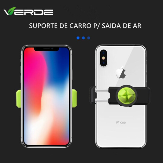 Suporte Veicular de Plástico para Celular Colorido Saída de Ar - JE-08-03