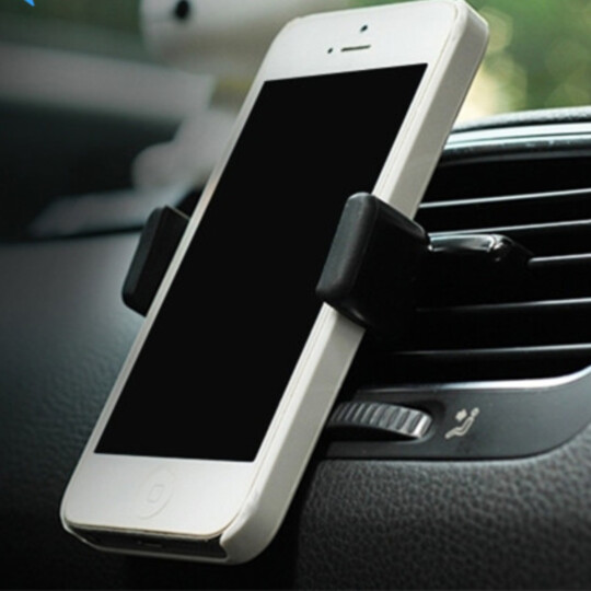 Suporte Veicular Para Celular Saída de Ar Plástico Verde - JE-08-02