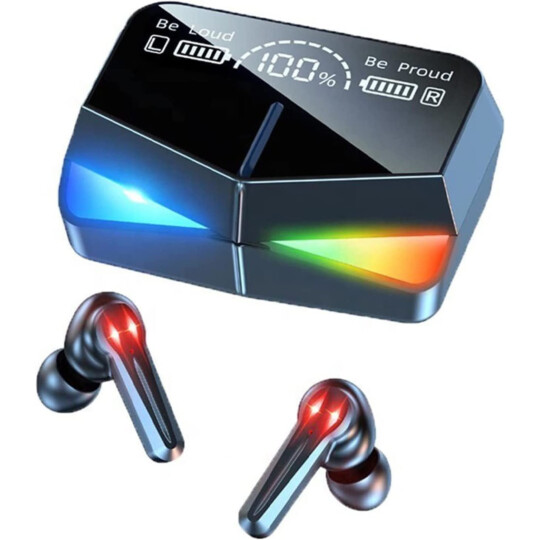 Fone de Ouvido Bluetooth Gamer 5.3 com Display e Led RGB - ST-160A