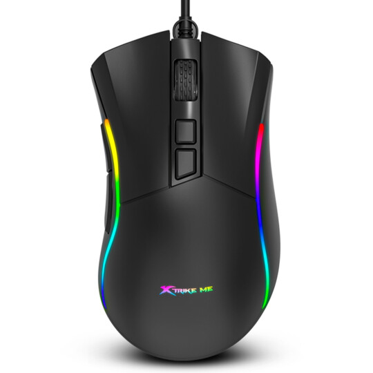 Mouse Gamer Xtrike-ME GM-226 Preto com Fio USB RGB 7200dpi 