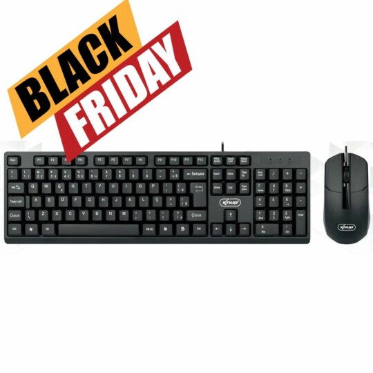 Kit Teclado E Mouse Com Fio USB Escritorio KNUP - KP-TE149