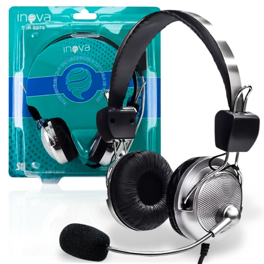 Headset Super Bass Conexão P2 INOVA - FON-8679