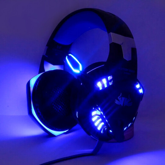 Headset Gamer 7.1 Azul P3 USB com Led KNUP - KP-455A