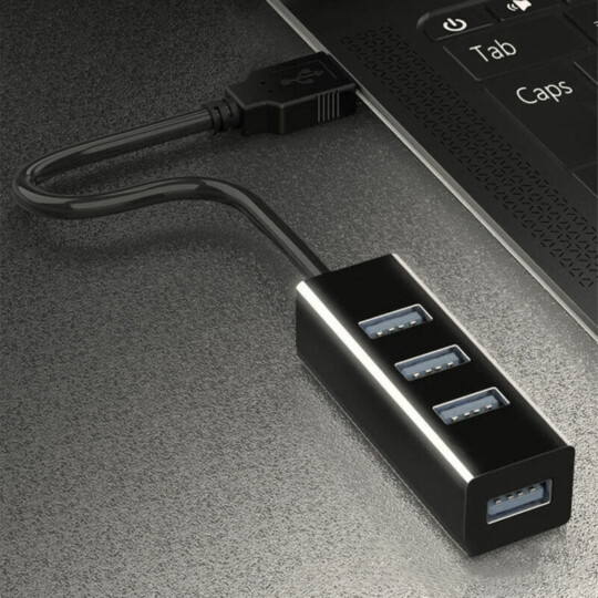 HUB USB 2.0 4 Portas Portatil Slim 480mbps Exbom - 02490/168