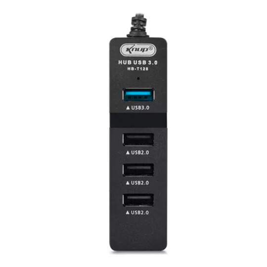 Hub USB 3.0 e 2.0 4 Portas Extensor USB KNUP - HB-T128