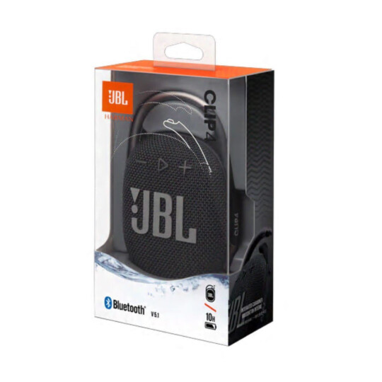 Caixa de Som Bluetooth JBL Clip 4 À Prova D'água - JBL CLIP4 BLKO