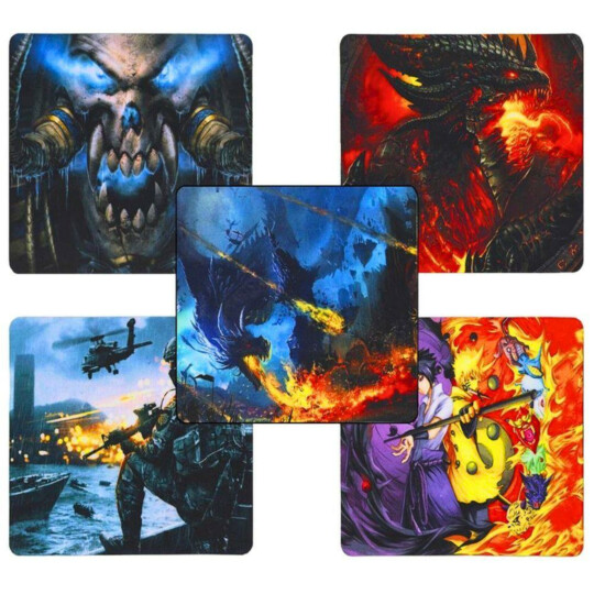 Mouse Pad 180x220x2mm UNITÁRIO Estampas Gamer Variadas EXBOM MP-2218A