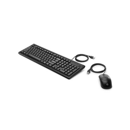 Kit Teclado + Mouse com Fio Usb ABNT2 HP 160 - 6HD76AA-AC4