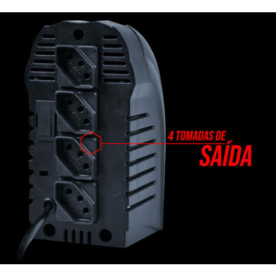 Estabilizador Powerest 300VA Bivolt 115/220V com 4 tomadas TS Shara - TS-9001