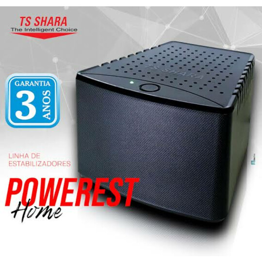 Estabilizador Powerest Home 1000VA Bivolt 115/220V com 6 tomadas TS Shara - TS-9007